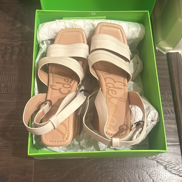 Sam Edelman Rosalind Platform Block Heel Sandal size 7, color:Modern Ivory - Picture 7 of 7